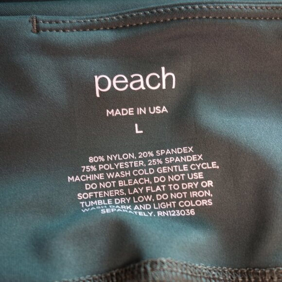 Peach Nina Legging 2.0 in Forest Green High Rise Half Shine (L) NWOT! - Picture 9 of 9